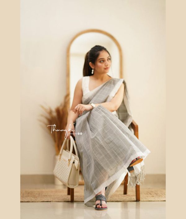 Fancy silk sarees - Image 5